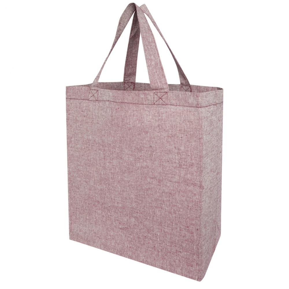 Logotrade promotional item image of: Pheebs 150 g/m² recycled gusset tote bag 13L